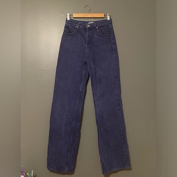 Zara Denim - Zara high waisted acid wash jean size 4